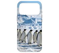 Custodia per iPhone 17 Pro Max Colonia di pinguini che cammina su ghiaccio Antartico scena della fauna selvatica