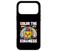 Custodia per iPhone 17 Pro Max Colora il mondo con la gentilezza Pastello Consapevolezza della salute mentale