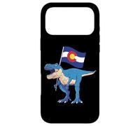 Custodia per iPhone 17 Pro Max Colorado Dinosaur T-Rex Denver Flag Boulder Sci Uomo Donna