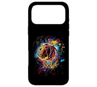 Custodia per iPhone 17 Pro Max Colorato Basket Tie Dye Colore,Splash Hoop Net Slam Dunk