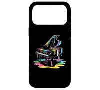 Custodia per iPhone 17 Pro Max Colorato Piano Paint Drip Music Lover Piano Player Art