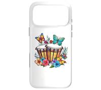 Custodia per iPhone 17 Pro Max Colorful Bongo Drum Con Farfalle I Bongo Drum