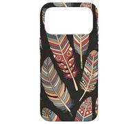 Custodia per iPhone 17 Pro Max Colorful Feathers Native American Tribal Art Graphic