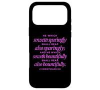 Custodia per iPhone 17 Pro Max Colui che semina abbondantemente 2 Corinzi 9:6 Preghiera biblica