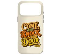 Custodia per iPhone 17 Pro Max Come & Knock On Our Door Three's Company 70s 80s Typography