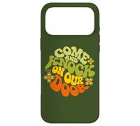 Custodia per iPhone 17 Pro Max Come & Knock On Our Door Three's Company Groovy Typography
