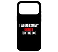 Custodia per iPhone 17 Pro Max Commetterei crimini per questo umorismo amante dei cani