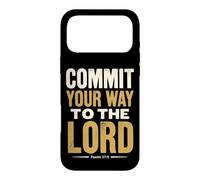 Custodia per iPhone 17 Pro Max Commit Your Way To The Lord Salmo 37:5 Versetto della Bibbia