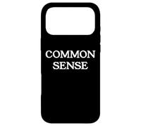 Custodia per iPhone 17 Pro Max Common Sense Sign Feelings Facts Make Sense Common Again