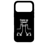 Custodia per iPhone 17 Pro Max Como Se Llama Retro Pixel Llama Spagnolo Humor Graphic Design