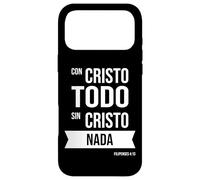 Custodia per iPhone 17 Pro Max Con Cristo todo, sin Cristo nada