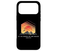 Custodia per iPhone 17 Pro Max Con le sue strisce siamo guariti Isaia 53:5 - Bibbia religiosa