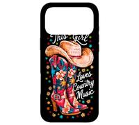 Custodia per iPhone 17 Pro Max Concerto Western Cowgirl per donne, questa ragazza ama la musica country