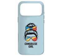 Custodia per iPhone 17 Pro Max Congolese Ragazza DR Congo Bandiera Nazionale Cheer Winner Match Mom