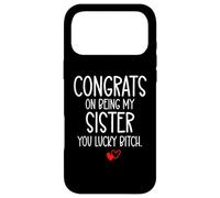 Custodia per iPhone 17 Pro Max Congrats on Being My Sister You Lucky Big Sister Little Sis