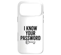 Custodia per iPhone 17 Pro Max Conosco la tua password Divertente Geek Gamer