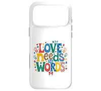 Custodia per iPhone 17 Pro Max Consapevolezza dell'autismo L'amore non ha bisogno di parole Puzzle