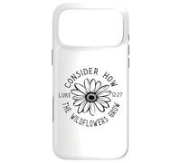 Custodia per iPhone 17 Pro Max Considera come i fiori selvatici crescono Inspirational Luca 12:27