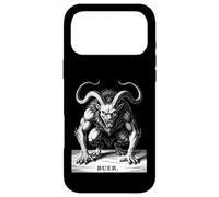 Custodia per iPhone 17 Pro Max contorto, leone, demone, fantasia, illustrazione