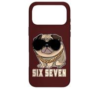 Custodia per iPhone 17 Pro Max Cool Boss Retro Occhiali da sole Gen Alpha Pug Meme Six Seven Dog