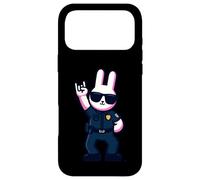 Custodia per iPhone 17 Pro Max Cool Bunny Police Rabbit Rock On Animal Graphic Officer