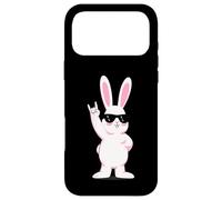 Custodia per iPhone 17 Pro Max Cool Bunny Rock On Funny Rabbit Occhiali da sole Design