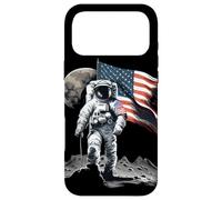 Custodia per iPhone 17 Pro Max Cool camminare sulla Luna per gli amanti dello spazio