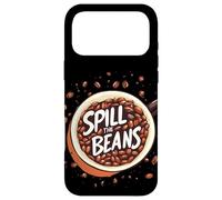 Custodia per iPhone 17 Pro Max Cool Coffee Cup con Spill the Beans Idiom Statement