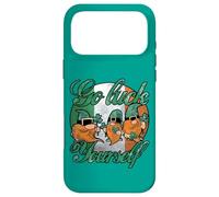 Custodia per iPhone 17 Pro Max Cool Green Gnomes Go Luck Yourself Shamrock St Patricks Day