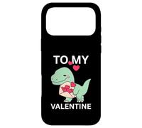 Custodia per iPhone 17 Pro Max Cool Little Dino con Lover Letter Gift To My Valentine Day
