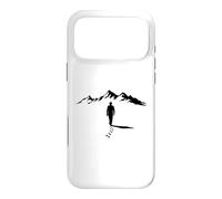 Custodia per iPhone 17 Pro Max Cool Lone Man Walking to the Mountains Design Gift Uomo Donna