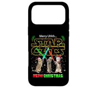 Custodia per iPhone 17 Pro Max Cool New Year Christmas Cats Meow Fighting Illustration Fun