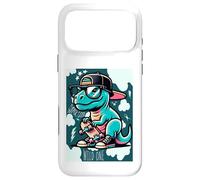 Custodia per iPhone 17 Pro Max Cool Skate Dino Baby Dinosaur Cartoon for Kids