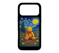 Custodia per iPhone 17 Pro Max Cool Teddy Bear in the Starry Night Painting Concept Art