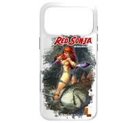 Custodia per iPhone 17 Pro Max Copertina a fumetti rossa di Sonja Marc Silvestri She-Devil Woman Warrior