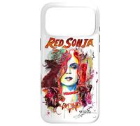 Custodia per iPhone 17 Pro Max Copertina a fumetti rossa di Sonja Matt Brooks Warrior Woman Pop Art Fine