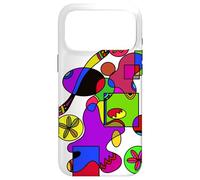 Custodia per iPhone 17 Pro Max Copertina Astratta Geometrica Colorata