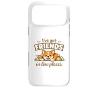 Custodia per iPhone 17 Pro Max Corgi “I've Got Friends in Low Places” Cute Dog