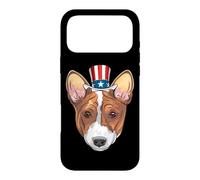 Custodia per iPhone 17 Pro Max Corgi Uncle Sam 4 luglio USA Dog Puppy