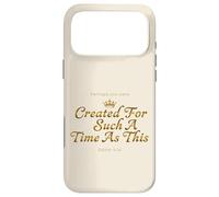 Custodia per iPhone 17 Pro Max Corona Esther 4:14 Creato Tale Tempo Fede