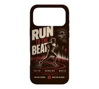 Custodia per iPhone 17 Pro Max Corri al ritmo Christian Running Faith Music Cross
