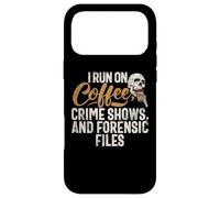Custodia per iPhone 17 Pro Max Corro in spettacoli Coffee Crime e file forensi True Crime