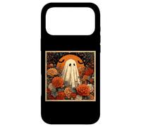 Custodia per iPhone 17 Pro Max Cottagecore Autunno Fantasma Fiori con Harvest Full Moon