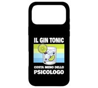 Custodia per iPhone 17 Pro Max Cover Gin Tonic Divertente - Gin tonic meno dello psicologo