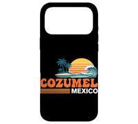 Custodia per iPhone 17 Pro Max Cozumel Messico Vintage Sunset Island