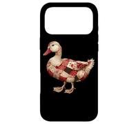 Custodia per iPhone 17 Pro Max Cozy Patchwork Duck Rustico Country Quilting Cottage