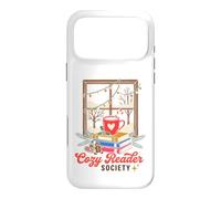 Custodia per iPhone 17 Pro Max Cozy Reader Society Christmas Book Lover Winter Reading
