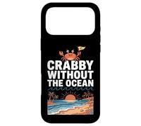 Custodia per iPhone 17 Pro Max Crabby Without The Ocean Funny Beach Vacation Crab