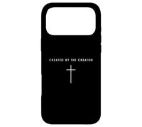 Custodia per iPhone 17 Pro Max Creato dalla Croce del Creatore - Fede cristiana minimalista