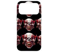 Custodia per iPhone 17 Pro Max Creepy Horror Lover Skeleton Faces Creepy Evil Clown Skull